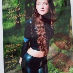 autographed photos for sale on my ebayaccount missgml . im julie skyhigh from belgium. to find more about me, check out my profile or social network or visit my website with more videos of me as well as amateur as more professional ones.