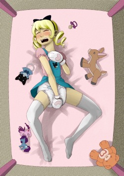 animediapets:  #diaper #anime #diaperanime #Bandage #animediaper #pampers #windeln #girl #windelgirl #diapergirl #pampersgirl #addl #dl #Zucker #Schnuller #Pferd #Teddy #BandageGirl