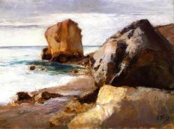 impressionism-art:   Rocky Coast  1896   Othon Friesz   