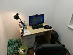 Old Setup -&gt; New SetupI was talking about my new desk for a while now and forgot to mention that it’s finally finished. Got a new desk, so much more space, can’t wait to draw so much sin on this. Gosh, can you imagine how good this feels, so much