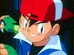 skystar95:  Ash with his hat backwards. Some things never change. 