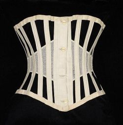 shewhoworshipscarlin:  1) Ventilated corset, 1872, USA.2) Corset, 1810-20. 3) Bra, 1950s, France.4) Corset, 1885, USA.5) Bust improver, 1900.6) Reform corset, 1900, Germany.7) Corset, 1905.8) Stays, 1750-60.9) Bust forms, 1860-75, USA.10) Brassiere, 1917.