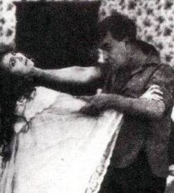  Still image from the lost 1915 film &lsquo;Life Without Soul&rsquo; based on Mary Shelley&rsquo;s novel 'Frankenstein&rsquo;.   The image shows Lucy Cotton as ‘Elizabeth’ and Percy Standing as ‘The Creation’. 