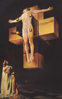 Crucifixion (Corpus Hypercubus), 1954 by Salvador Dalí