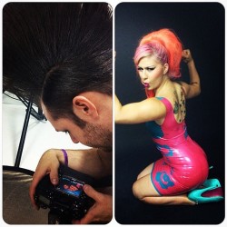 annaleebelle:  Bts fromy shoot with @radiant_inc in some #vitalvein @generalleigh #latex! Her stuff is the bomb.com and actually fits! Not all latex is created equal. #annaleebelle #radiantinc #lasvegas #lasvegasmodel #lasvegasphotographer #orangehair