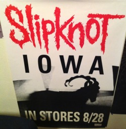 My Slipknot Iowa poster