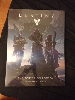 Finally picked up the Destiny poster collection set! I really wanted to put up more Destiny art on my apartment walls, so I&rsquo;m excited to go through this and see which ones I want to put up.