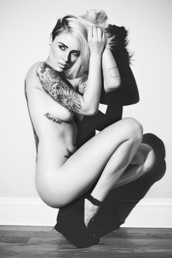 inkedup-barbie:  http://inkedup-barbie.tumblr.com/ http://inkedup-barbie.tumblr.com/ Follow for a black and white flog, complete with beautiful tattoos, deep love/intimacy and more ahmazing inkk! 