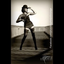 @photosbyphelps  with  Scarlett O'toole yes this is a #throwback  to 2010 fun fact model was very NOT happy I couldn&rsquo;t tie her corset .. That was an interesting convo lol #boardwalk #hat #derby #curves #photosbyphelps #slender Photos By Phelps IG: