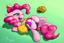 My half of the art trade with @doggart!  Wanted a squirty Ponk, so here you go!  :DGo check out his half on his page!!