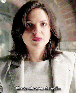 mysterious-song:  Ok so I reblogged this from a person who said in the tags that maybe the mirror wasn’t showing her Marian, but was actually showing her the Evil Queen. Because the Evil Queen is who she wants to kill most of all.And I cried, because
