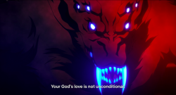 seelcudoom:reikiajakoiranruohoja: ask-the-xx-weapon:  mind–master:    This was the best scene in the whole series   Scenes like this are great, because they go into religious horror without making the entire faith evil. Having a demon plainly state