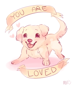 monkeygrrlee:  rush-hearty:  soupery:  these puppies believe in you, and you should too  For all of you who are having a bad day ;3 get better soon  This made me so happy 