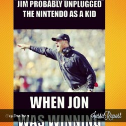 prettydreadsx:  Lmaooo I keep finding funny ass pics about the brothers smh #repost #harbaugh #superbowl47 #xxvii #ravenswon