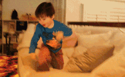 onlylolgifs:  The floor is lava!!!   ULTIMATE CHILDHOOD EXPERIENCE