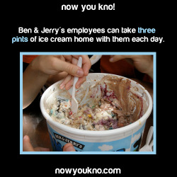 nowyoukno:  Now You Know more about Ben &amp; Jerry’s! (Source)   Awesome!
