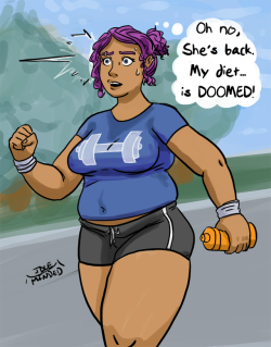 idle-minded-sucks: A disturbance in the force by Idle-Minded    Rayleen thought that everything was fine. She’d been carefully managing her diet and getting in exercise to shed the weight that the FIEND had plied upon her. It had been going well, her