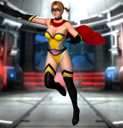 xxxkammyxxx:  Tina Armstrong as Super slutty Hero.Remember to activate Back Face Culling, Always Force Culling and Mettalic maps!Mask as optional items. Also back faced suit as optional cuz she might clip in croatch area. LR hairstyle is rigged by me
