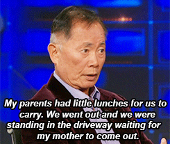 disneyvillainsforjustice:  -teesa-:  7.23.14 George Takei describes the moment when he and his family were sent to an internment camp.  “Another scene I remember now as an adult is every morning at school we started the day with the Pledge of Allegi