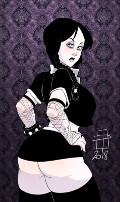 callmepo: A grown up Wednesday Addams is here to remind you of the true meaning of Halloween… MORE SEXY GOTH GIRLS!  KO-FI / TWITTER 