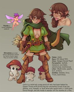markydaysaid:Just a random character I made after playing Zelda: BOTW. The game got me thinking about making a sexy female tomboy version of Link. The Shroomies are basically Koroks, or even the Minions from that Groo movie. They’re just dumb sidekicks.