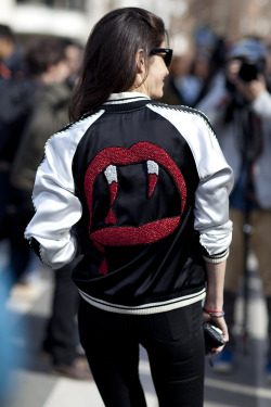 topshop:  This is what we call a statement bomber with bite.  