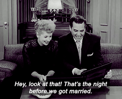 natalieroses:  Lucille Ball and Desi Arnaz, one of the most lovely scene of ¨I Love Lucy¨