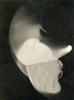 László Moholy-Nagy Self-portrait photogram/collage, 1922