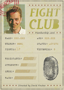 thepostermovement:  Fight Club by Franklin Veiga