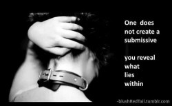 onedom:  Submission is not about being used,