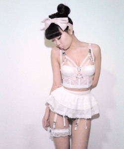 creepyyeha:  Open Babydoll Harness Bra in Pink!  oh so much want