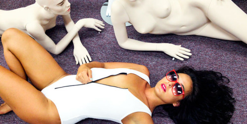 americanapparel:  Alyssa with mannequins, porn pictures