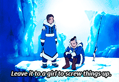 element-of-change:  avatarparallels:  Sokka once had a sexist attitude (The Water Tribe were traditional with gender roles because it was “the natural order of things”) but after being humbled by Suki and her fellow Kyoshi Warriors, he began to see