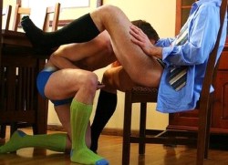 2hot2bstr8:  fuck yes!!!!! hot guys with hot hairy legs wearing socks, getting each other off? yes please♡♡♡