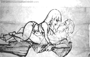 2dtraditionalanimation:  Chel and Tulio - Rodolphe Guenoden and James Baxter   that lucky Tulio &gt;n&lt;