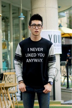 yesstyle:  Sad truth from such a cute guy…….  FLYDAY Crew-Neck Print T-Shirt Korean Sale, up to 60% off! Women: http://yesstyle.com/koreansaleMen: http://yesstyle.com/koreansale-m 