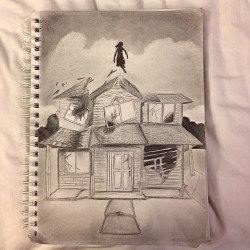 4Penguins:  I Drew This….It Is The Cover Of Collide With The Sky By Pierce The
