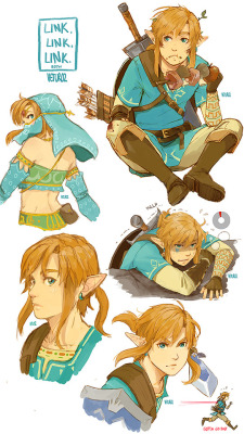 vetur02: Do I have a problem? Maybe. x’)Sadly I don’t get to play the new Zelda - for now - but at least I get to draw Link. A lot. Hehehehe. Linky-poo~ &lt;3 &lt;3 &lt;3