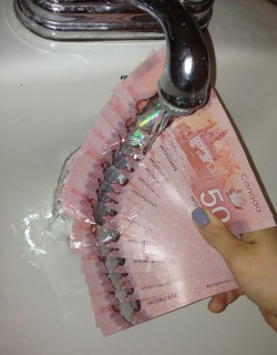 space-queer:  homeboyslife:  actualcorpse:  dont give canadians money  U don’t understand this shit is waterproof and it’s amazing  Go ahead and make fun of our Monopoly money. Our Monopoly money is the future.  They&rsquo;re waterproof. They don&rsquo;t