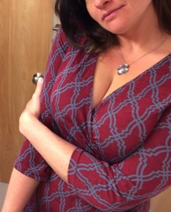 mylargebreastedwife:  Love this dress, but better with her tits out, right?