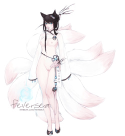 feversea:  Cherry Blossom Ahri for April Patreon[ Patreon | Alt Versions ]