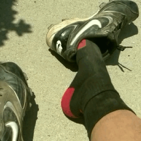 aln2gearscs:  Airing out my dirty cleats porn pictures