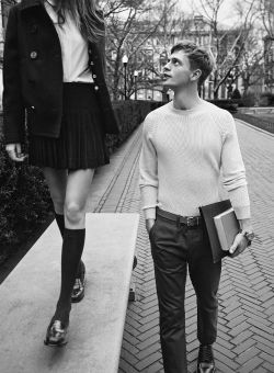 rosettes:  Cameron Russell and Benjamin Eidem in “Love in a Warm Climate”,photographed by Lachlan Bailey for Man About Town #12 