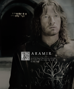 lannisteress:  Here was one with an air of high nobility such as Aragorn at times revealed, less high perhaps, yet also less incalculable and remote: one of the Kings of Men born into a later time, but touched with the wisdom and sadness of the Eldar