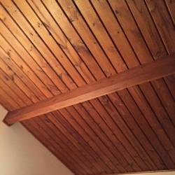 Decided on a cedar ceiling for my bedroom! (Thanks to all your suggestions!)&hellip; This is just an example of what I am looking to do&hellip; Might try to find thicker, darker wood for the beams. I know that mixing dark trim with lighter wood might