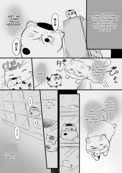 theguineapig3: Ojisama to Neko: “I’m right here.”[Original comic can be found on Twitter HERE] I went ahead and put the translation on the original comic, just because it’s good practice for me as I work on my own comics and art. It forces me