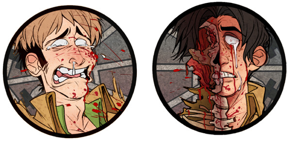 stripesandteeth:  HAPPY BIRTHDAYThese are the snk buttons I’ll be finishing up
