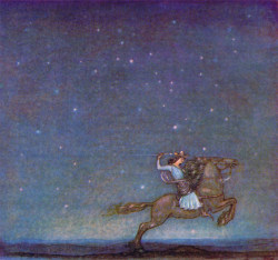 John Bauer.Â A Young Prince Went Riding out in the Moonlight.