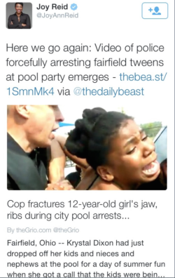 schmaniel:  hazardouscuriosity:  twofistin:  krxs10:  !!!!!! IT HAPPENED AGAIN !!!!!!Another Day At The Pool Turns Violent For A Black Family After Police Are CalledKrystal Dixon dropped off her kids and nieces and nephews at the Fairfield, Ohio, pool