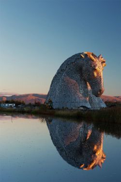 bellassweetembrace:  The Kelpies Giant Horse Heads – New Scottish Landmark